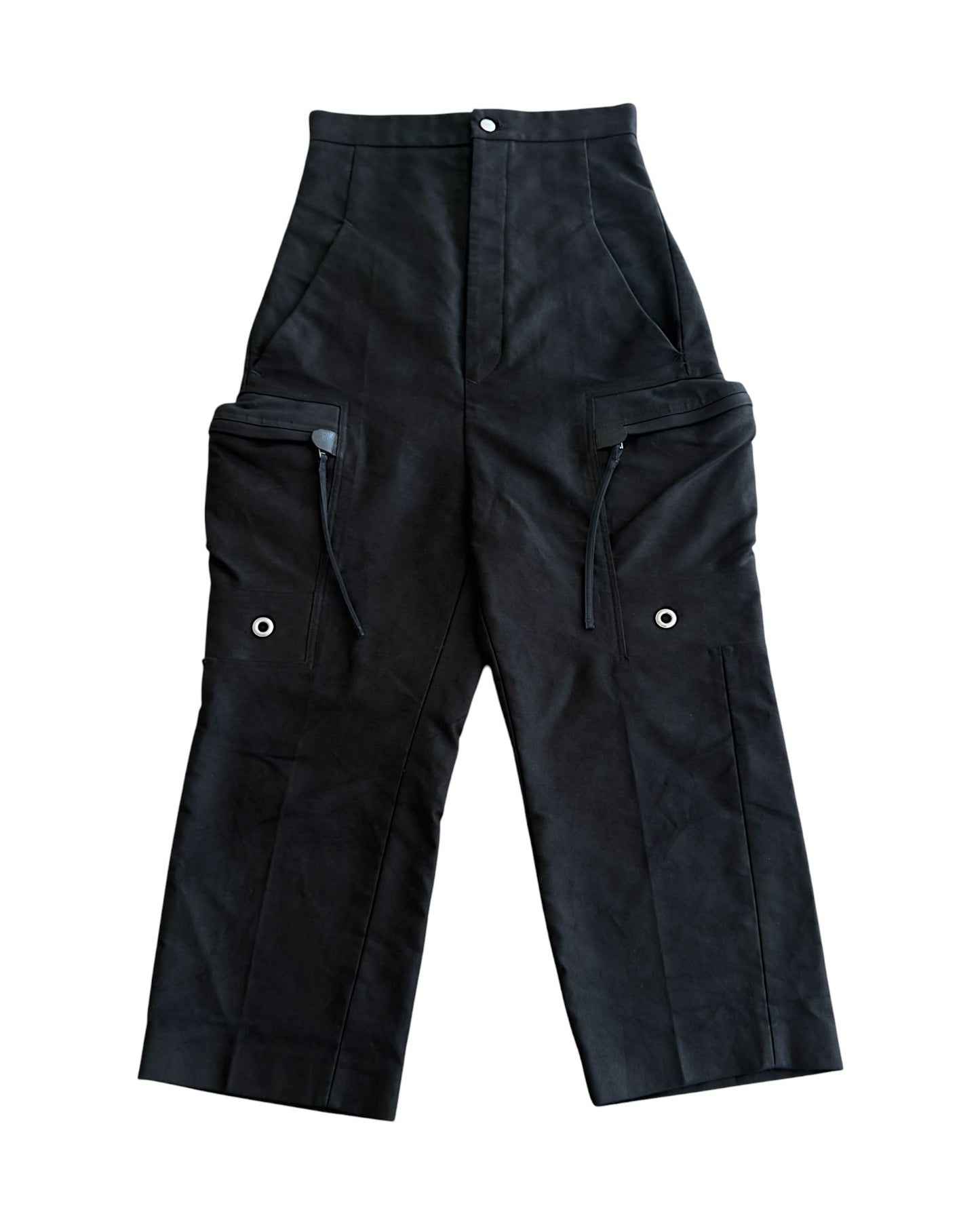 Rick Owens FW18 "Sisyphus" Cotton Moleskin Cargo Cropped Pants
