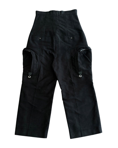 Rick Owens FW18 "Sisyphus" Cotton Moleskin Cargo Cropped Pants