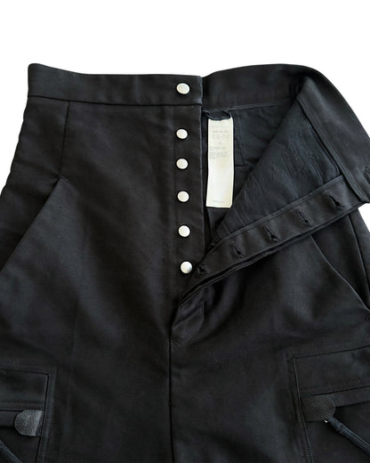 Rick Owens FW18 "Sisyphus" Cotton Moleskin Cargo Cropped Pants