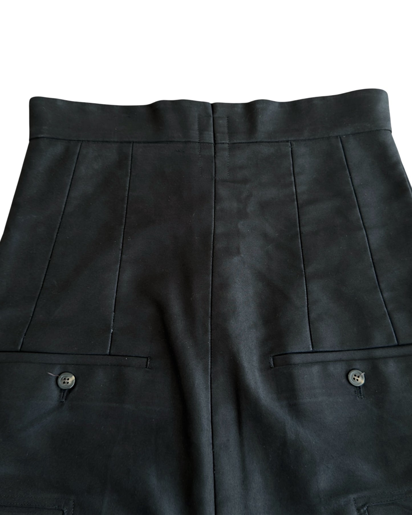 Rick Owens FW18 "Sisyphus" Cotton Moleskin Cargo Cropped Pants
