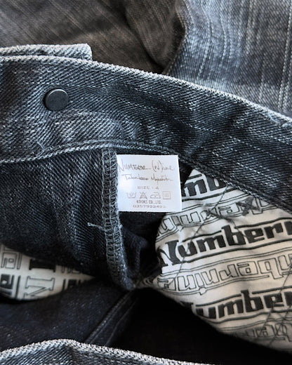 Number (N)ine SS04 "Dream Baby Dream" Double Pocket Pain Denim Shorts