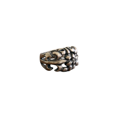 A&G Rock 925 Sterling Silver Fleur De Lis Openwork Ring