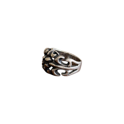 A&G Rock 925 Sterling Silver Fleur De Lis Openwork Ring
