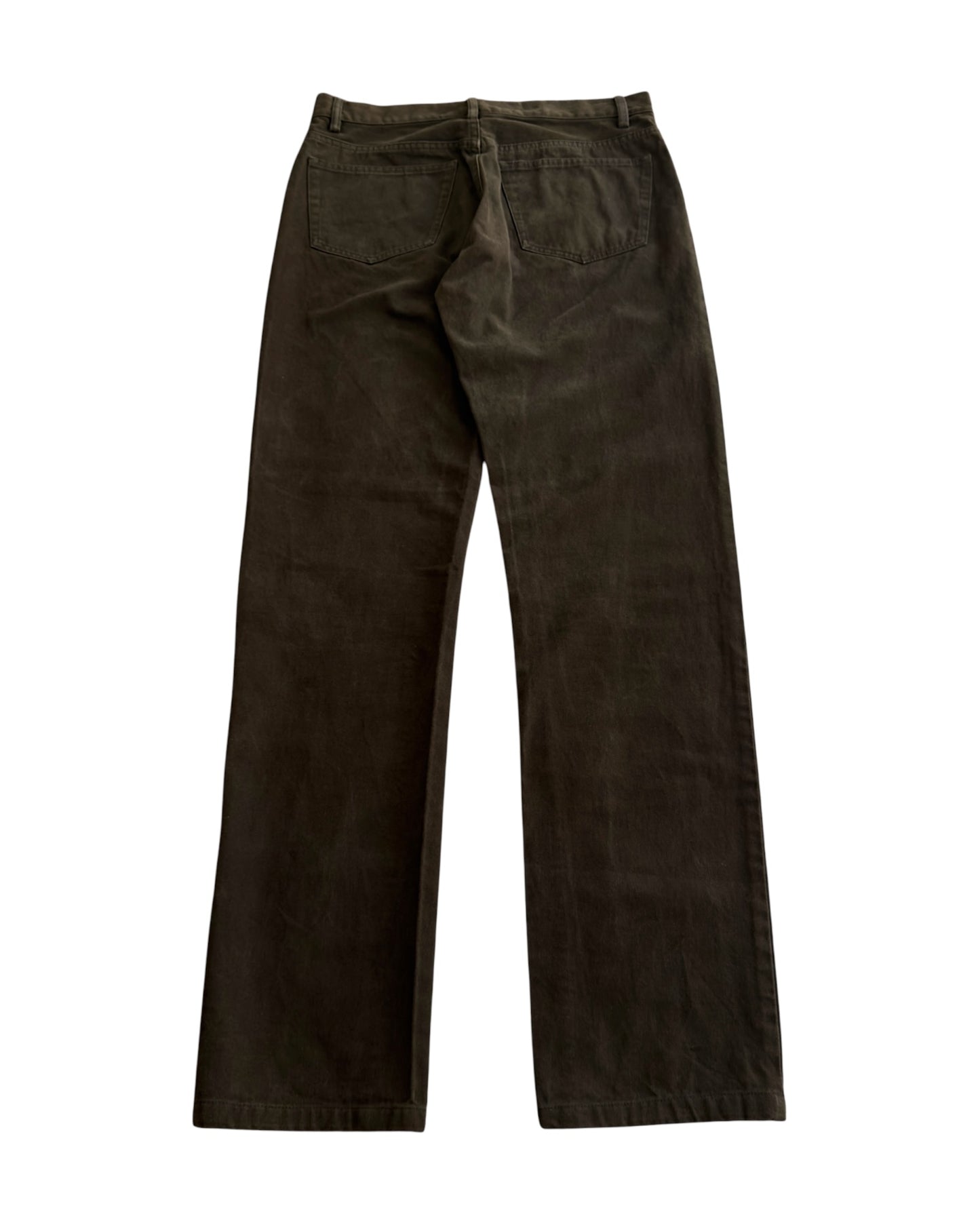 Helmut Lang 2000s Slim Brown Denim Jeans