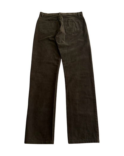 Helmut Lang 2000s Slim Brown Denim Jeans