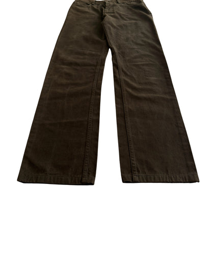 Helmut Lang 2000s Slim Brown Denim Jeans