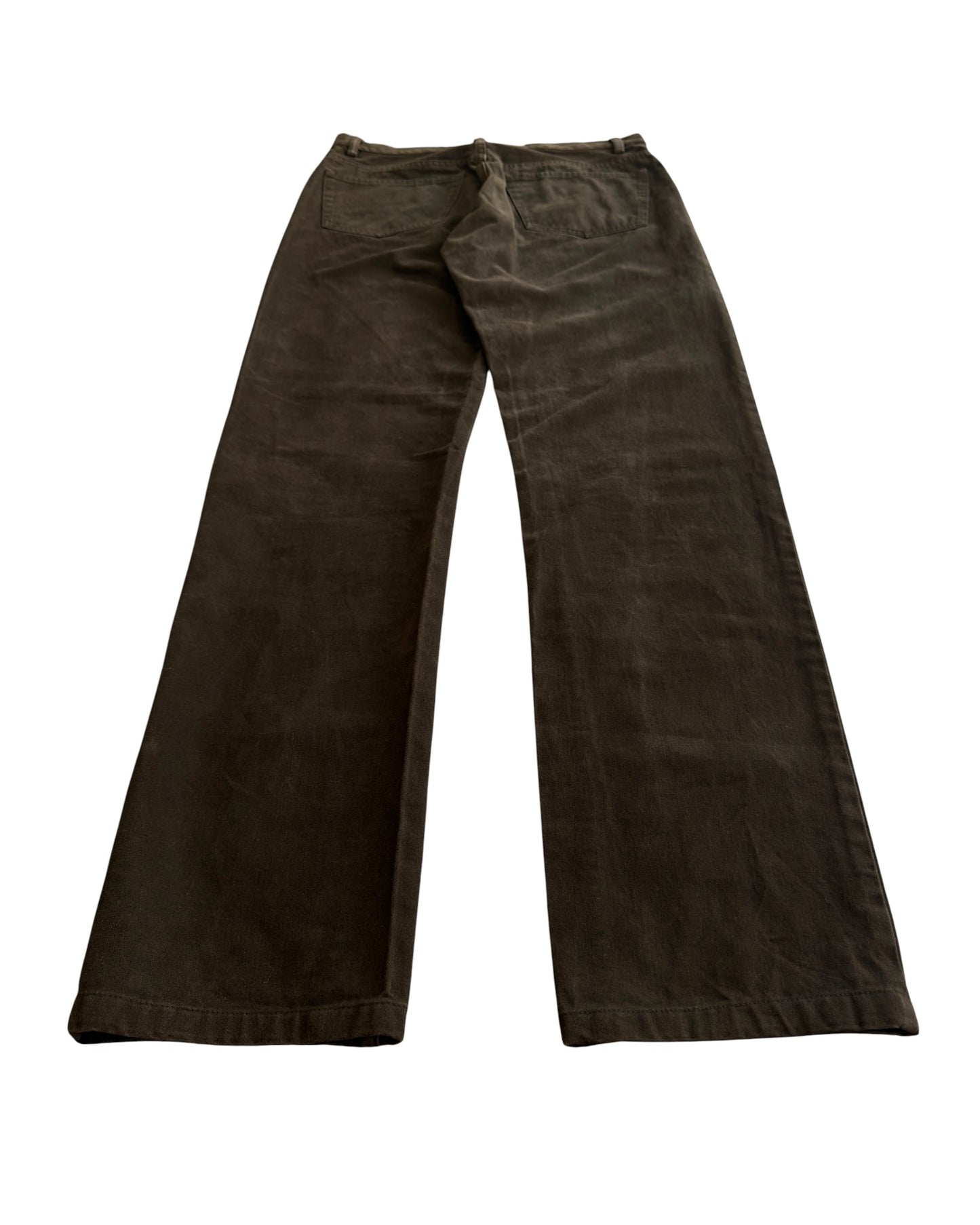 Helmut Lang 2000s Slim Brown Denim Jeans