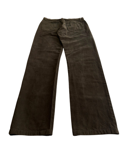 Helmut Lang 2000s Slim Brown Denim Jeans