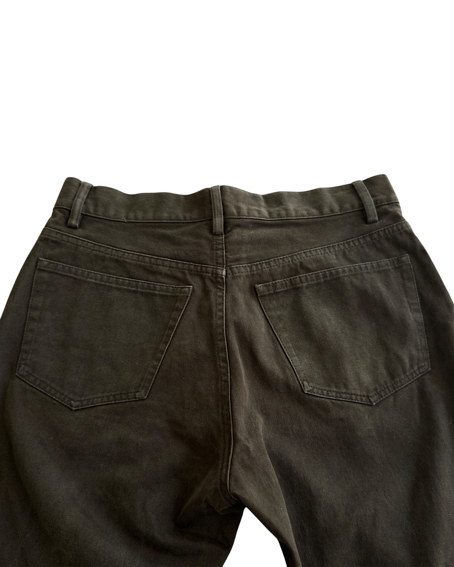 Helmut Lang 2000s Slim Brown Denim Jeans