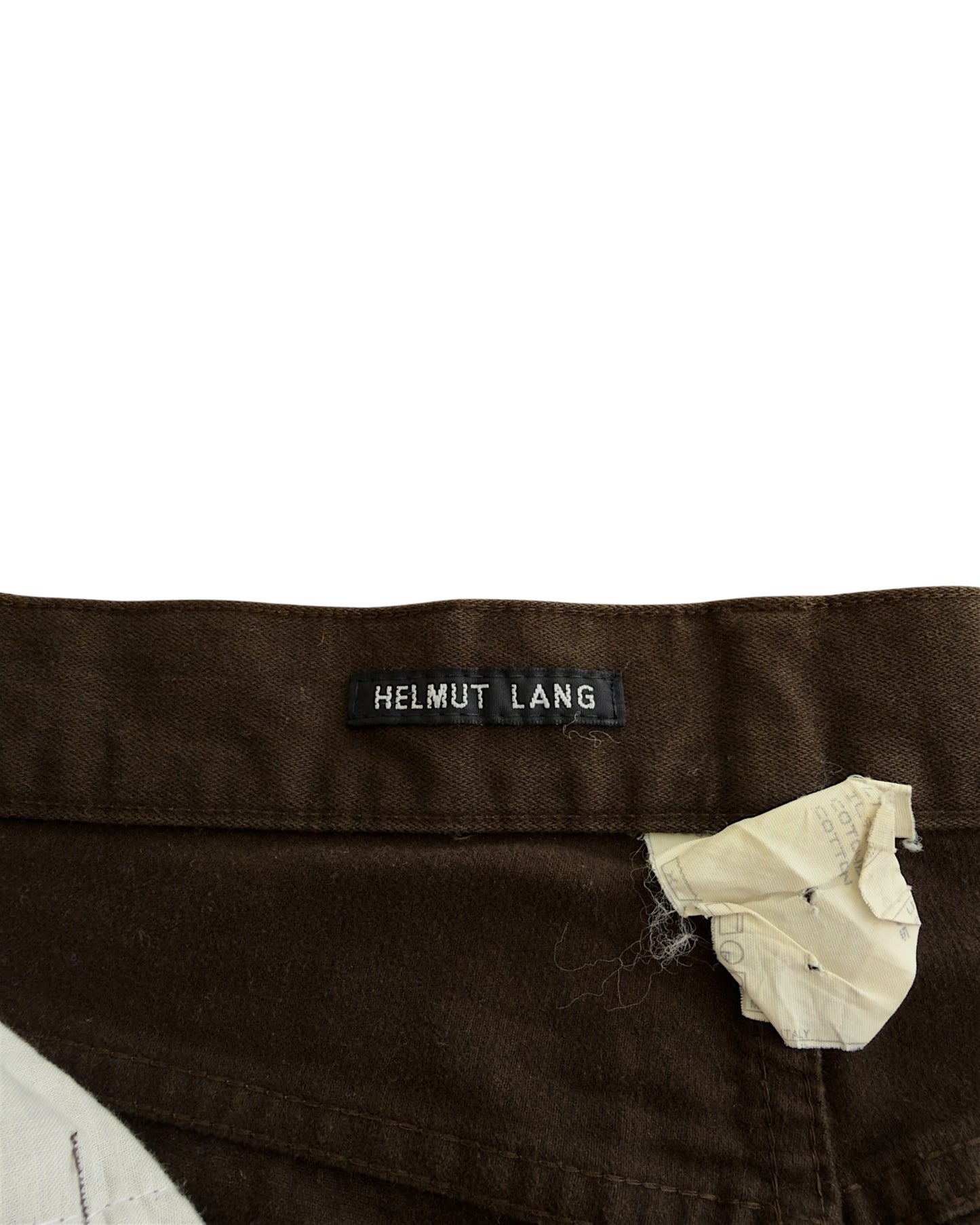 Helmut Lang 2000s Slim Brown Denim Jeans