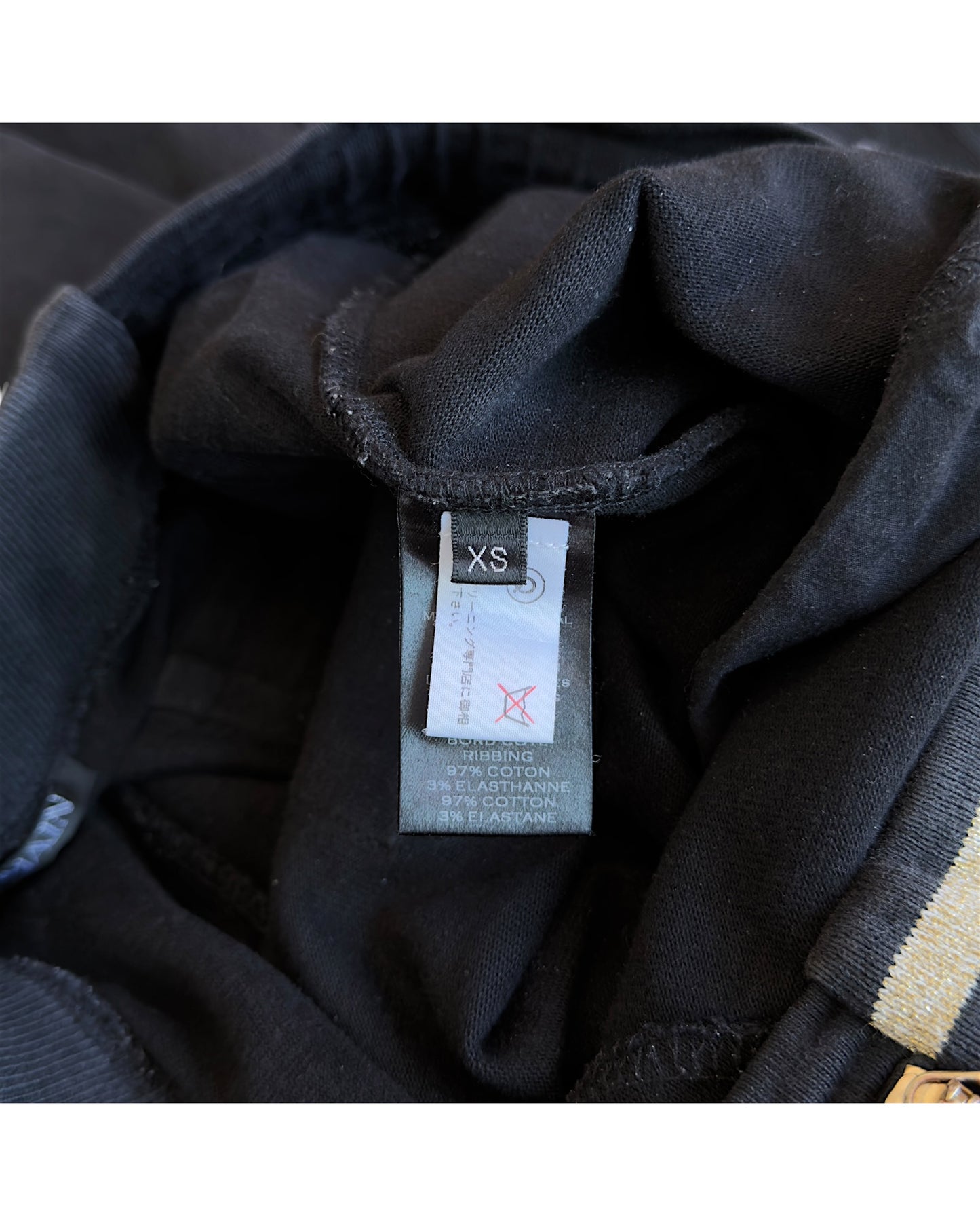 Balmain Gold Gimmick Zipper Jogger Biker Sweatpants