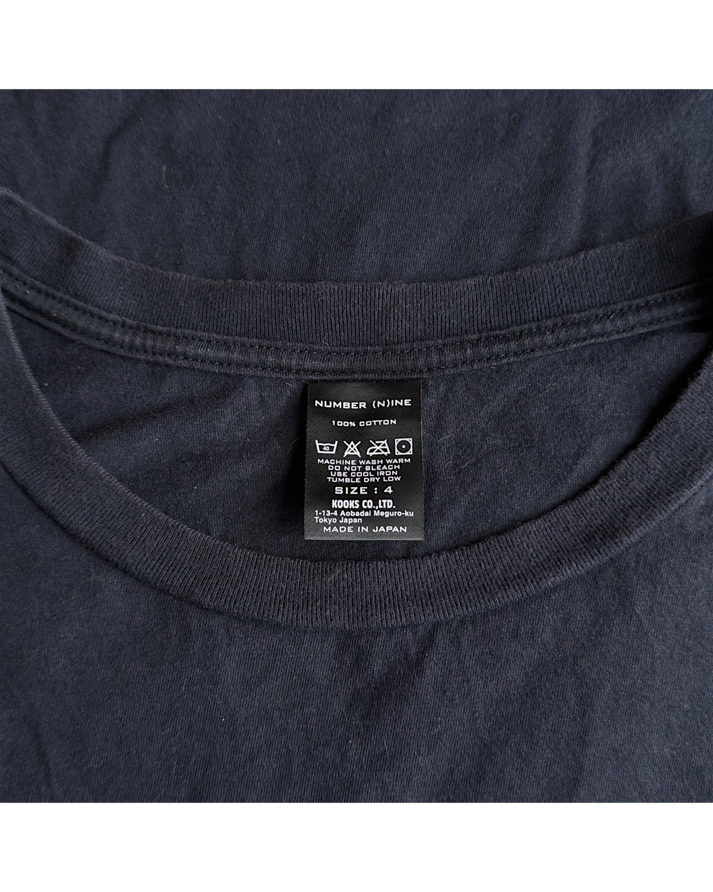 Number (N)ine Working Class Hero Threads Texture T-Shirt