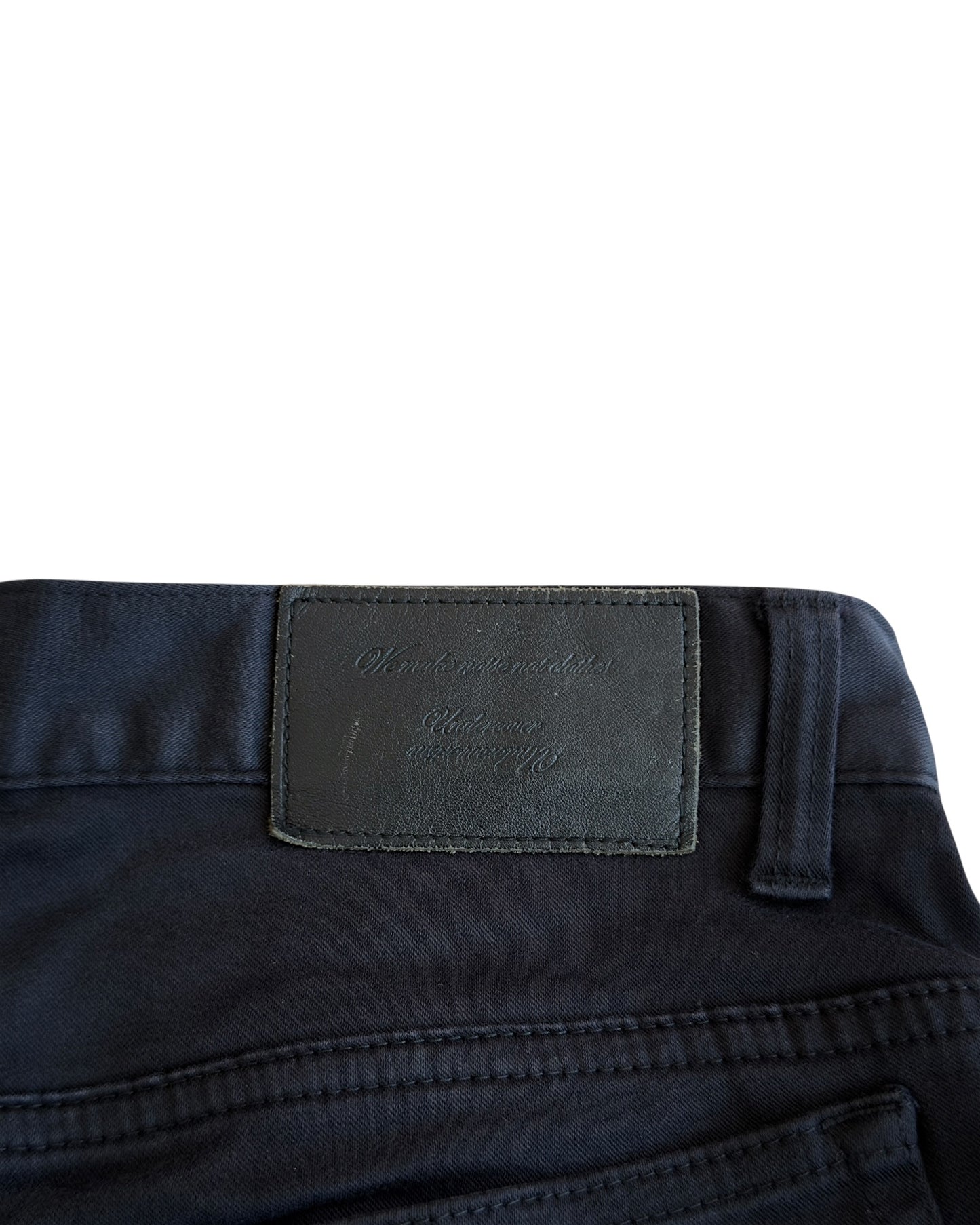 Undercover SS14 "Psychocandy" God Dog Embroidered Text Skinny Pants