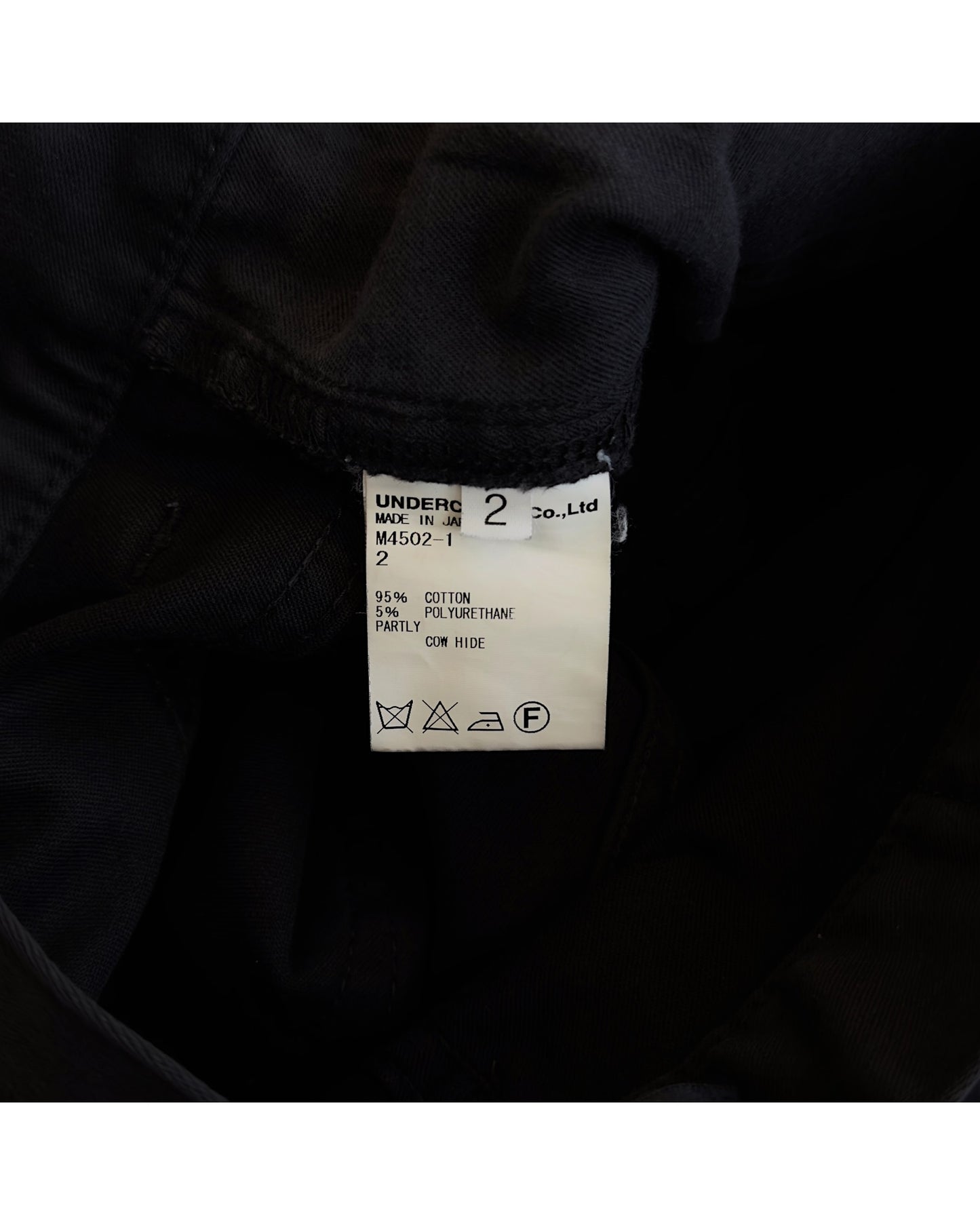 Undercover SS14 "Psychocandy" God Dog Embroidered Text Skinny Pants