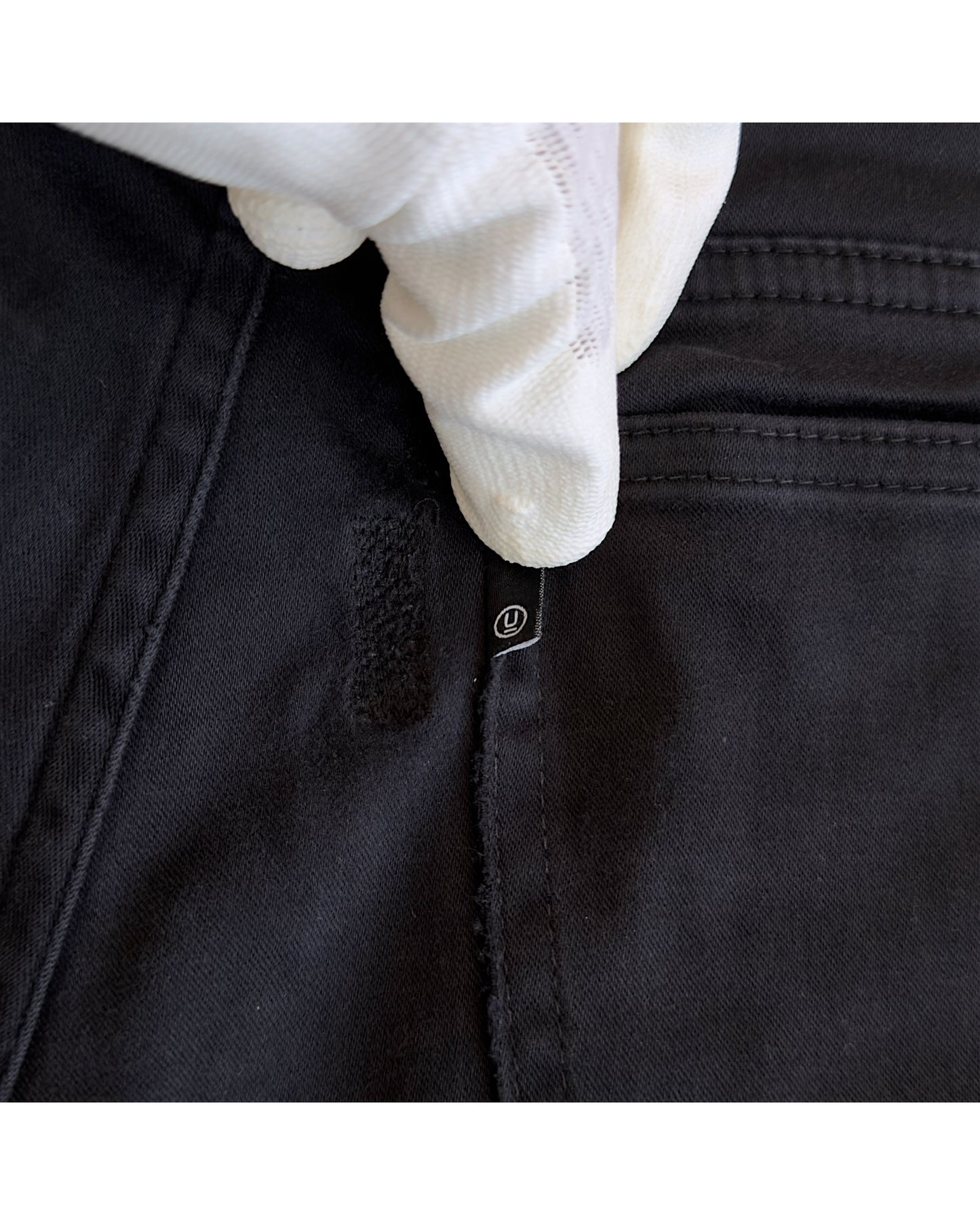 Undercover SS14 "Psychocandy" God Dog Embroidered Text Skinny Pants