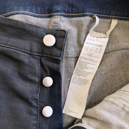 Rick Owens SS2019 "Babel" Black Wax Sample Tyrone Collage Denim Shorts