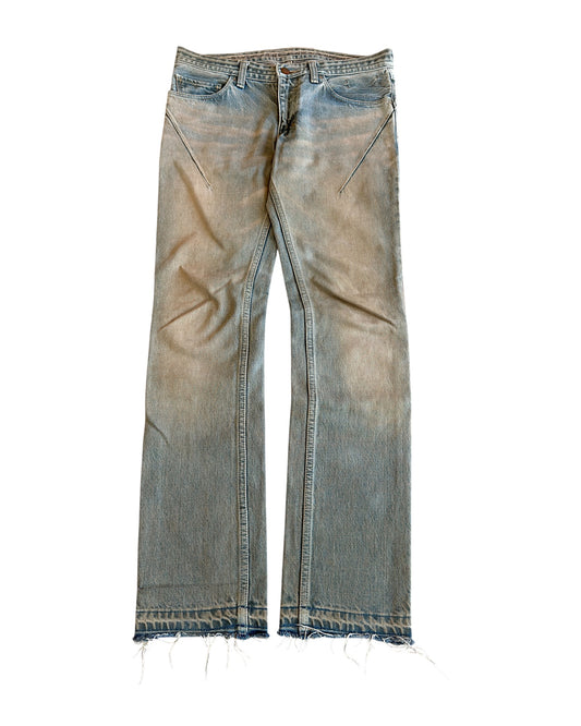 Number (N)ine SS07 "About A Boy" Mud Dirt Wash Pain Denim Jeans