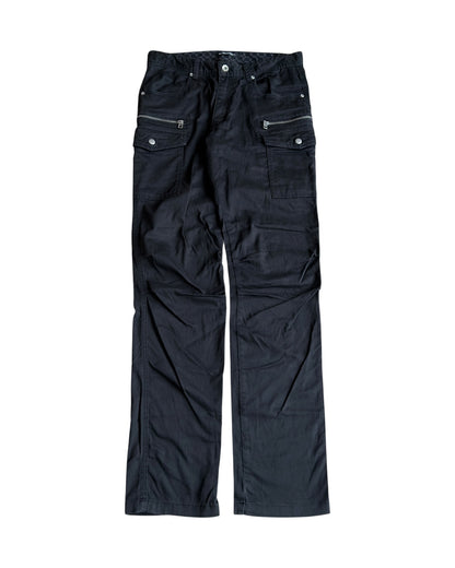 Semantic Design Brushed Cotton Cargo Stacked Pants