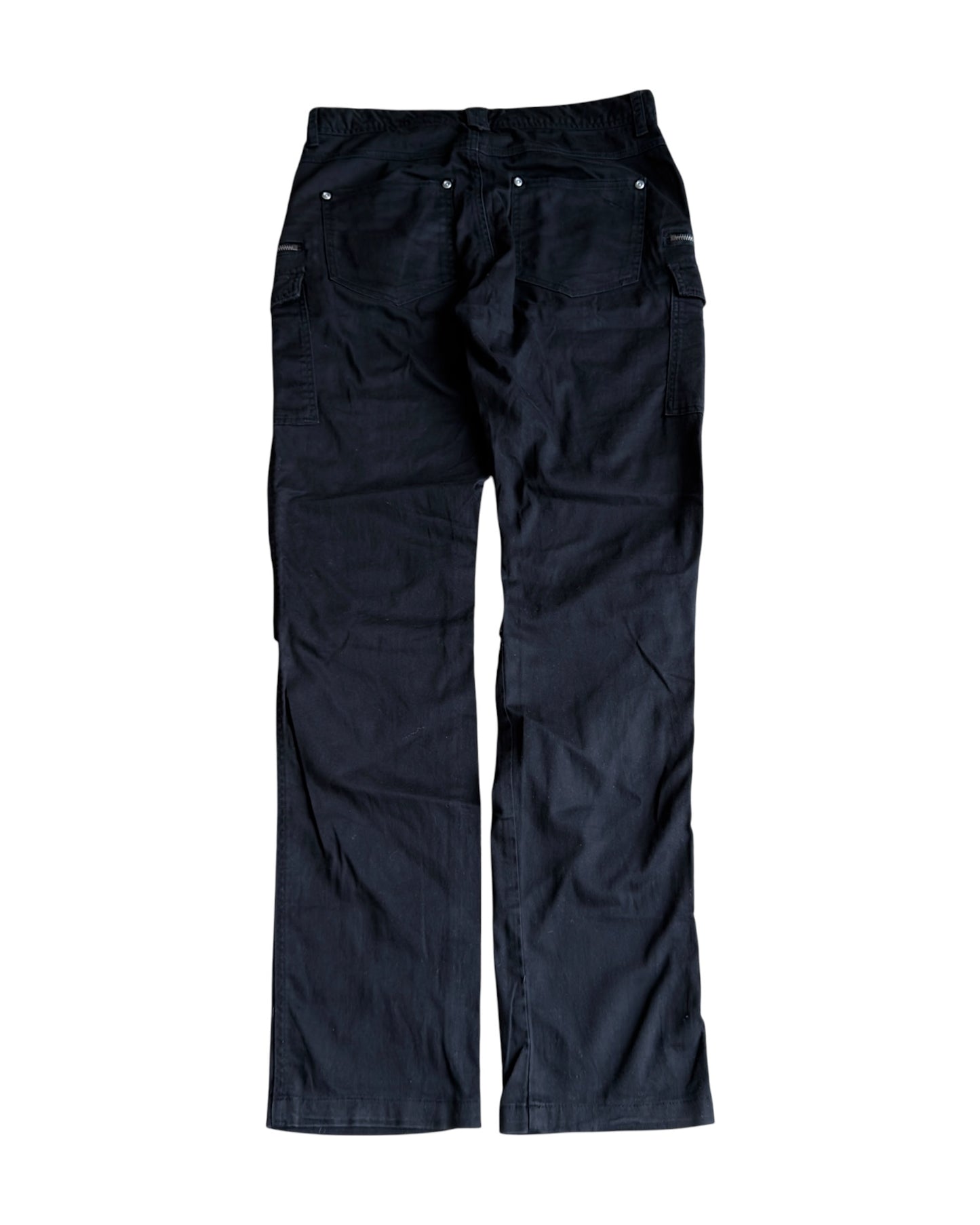 Semantic Design Brushed Cotton Cargo Stacked Pants