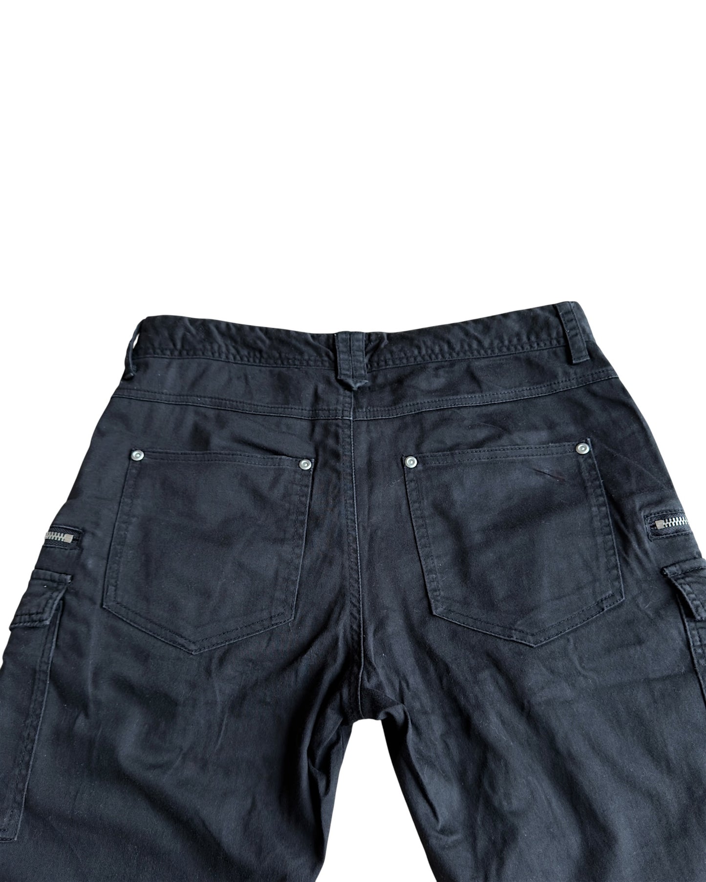 Semantic Design Brushed Cotton Cargo Stacked Pants