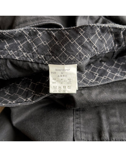 Semantic Design Brushed Cotton Cargo Stacked Pants