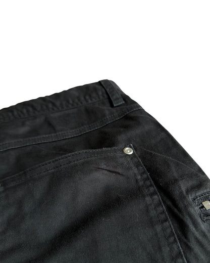 Semantic Design Brushed Cotton Cargo Stacked Pants