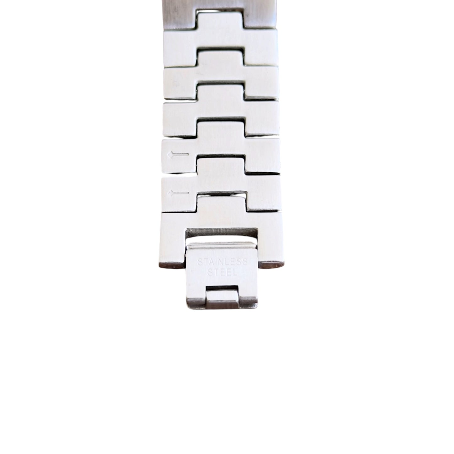 Balenciaga Vintage Roman White Circle Dial Stainless Steel Quartz Watch