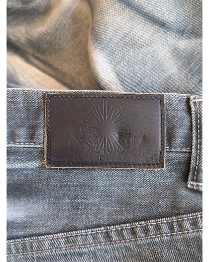 Tornado Mart Mega Whisker Marble Print Ash Bootcut Denim Jeans