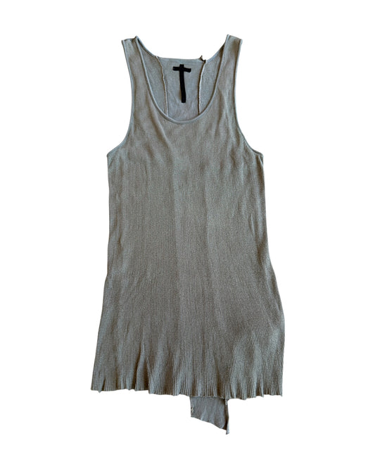 L.G.B. (Le Grande Bleu) Moss Green Back Cross Patch Tank Top Shirt