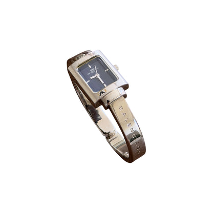 Balenciaga Vintage Navy Blue Dial Engraved Bangle Quartz Watch