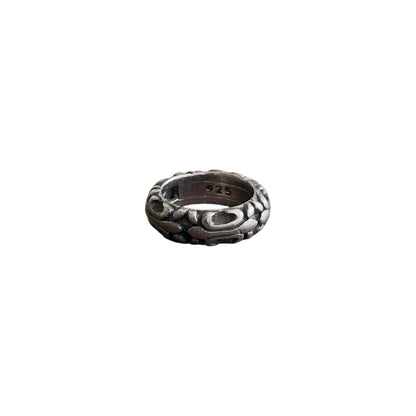 A&G Rock 925 Sterling Silver Fleur De Lis Engraved Band Ring