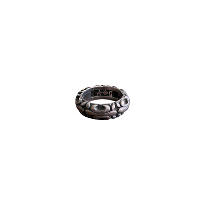 A&G Rock 925 Sterling Silver Fleur De Lis Engraved Band Ring
