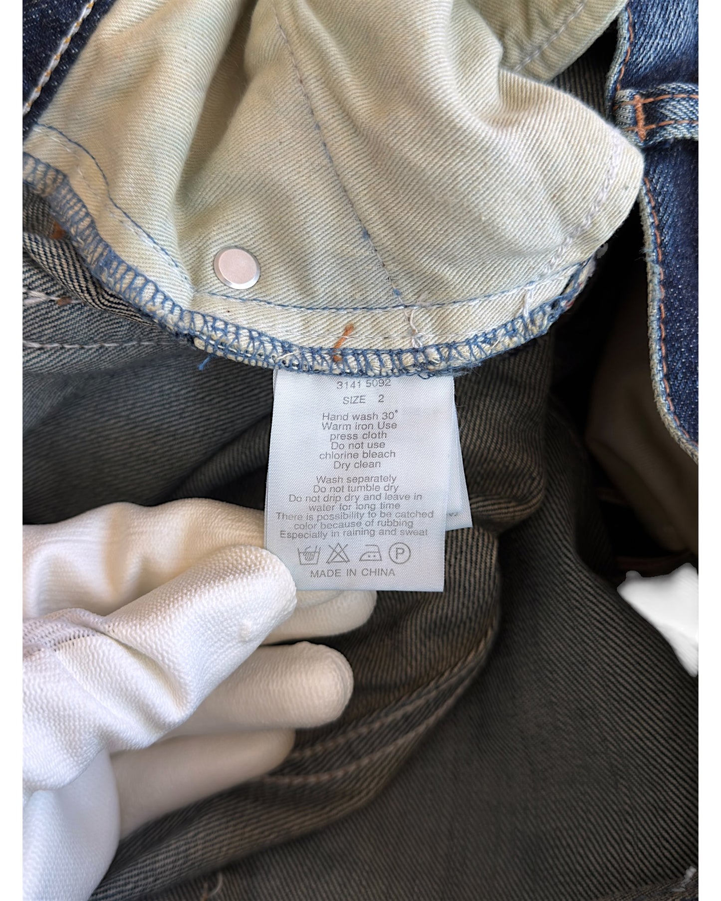 GOA Crash Distressed Repaired Raw Selvedge Denim Jeans
