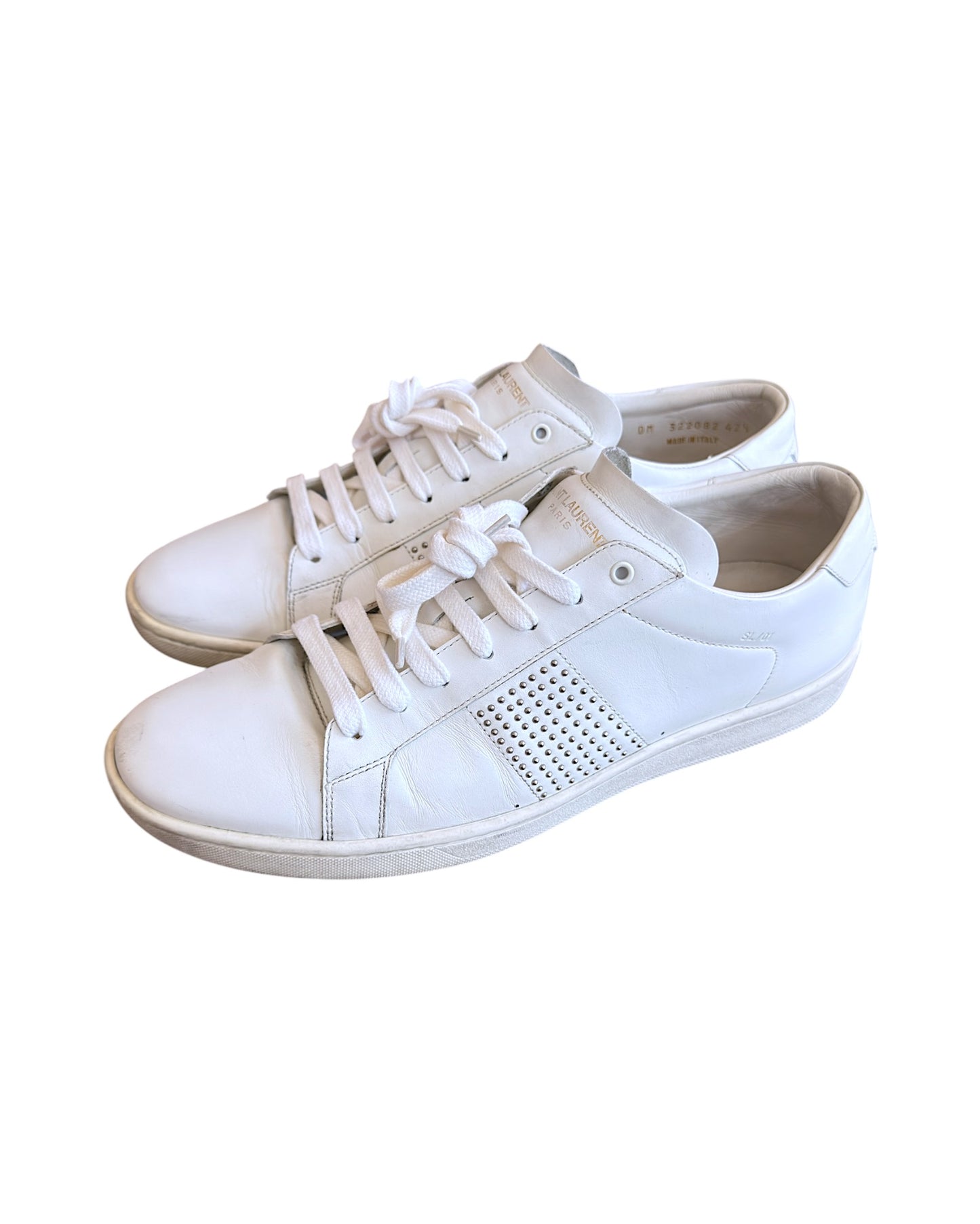 Saint Laurent SL\01 SS14 Studded Leather Low Sneakers
