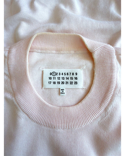 Maison Margiela SS14 Reconstructed Ribbing Asymmetric Cotton Knit Sweater