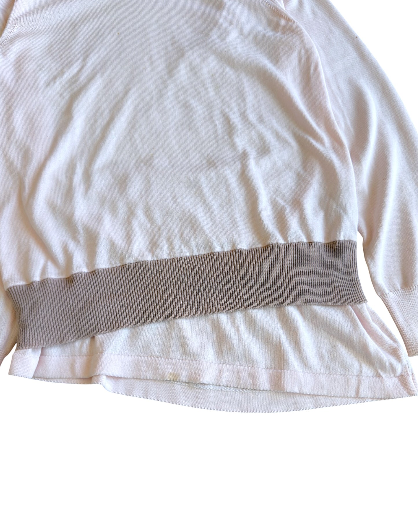Maison Margiela SS14 Reconstructed Ribbing Asymmetric Cotton Knit Sweater