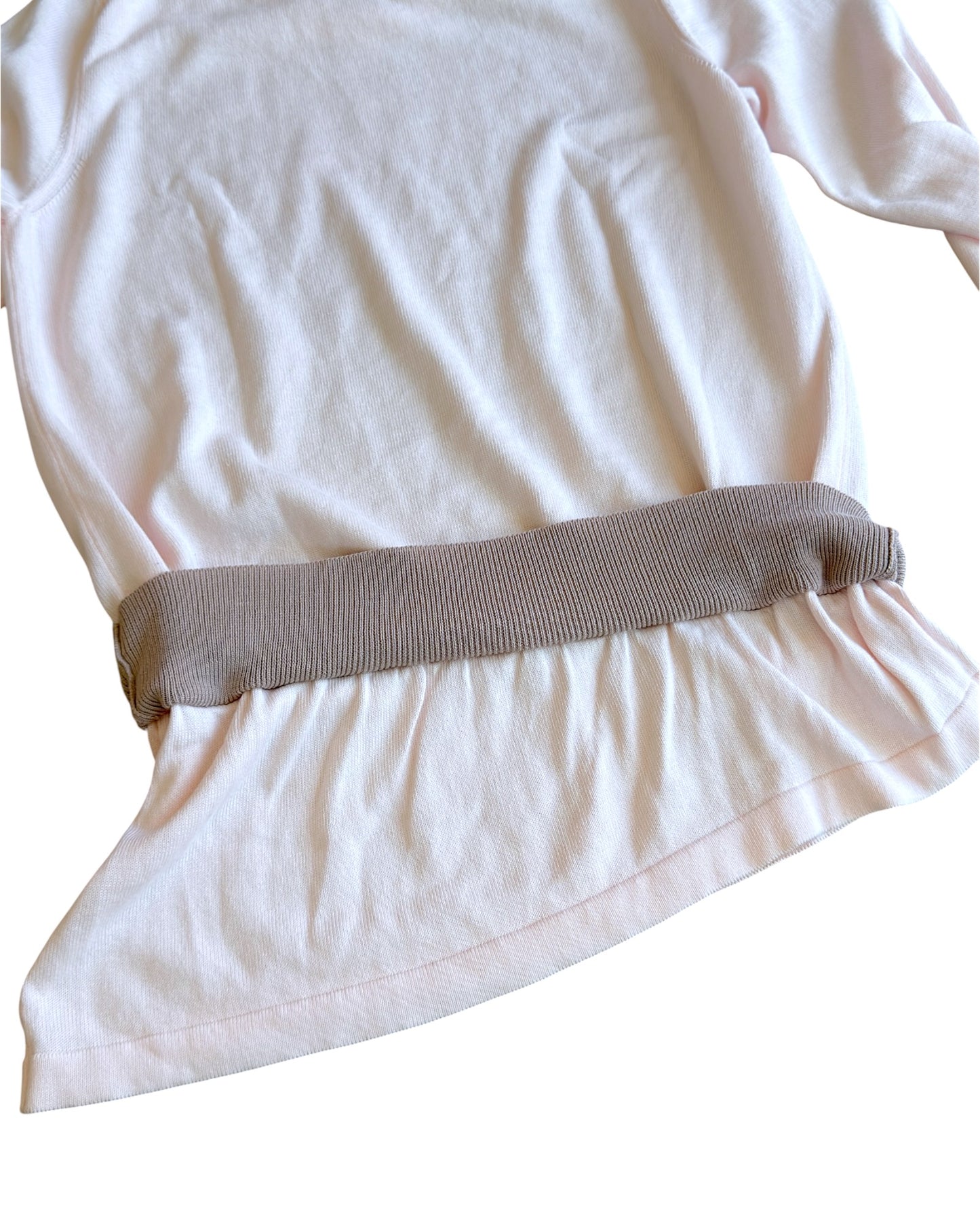 Maison Margiela SS14 Reconstructed Ribbing Asymmetric Cotton Knit Sweater