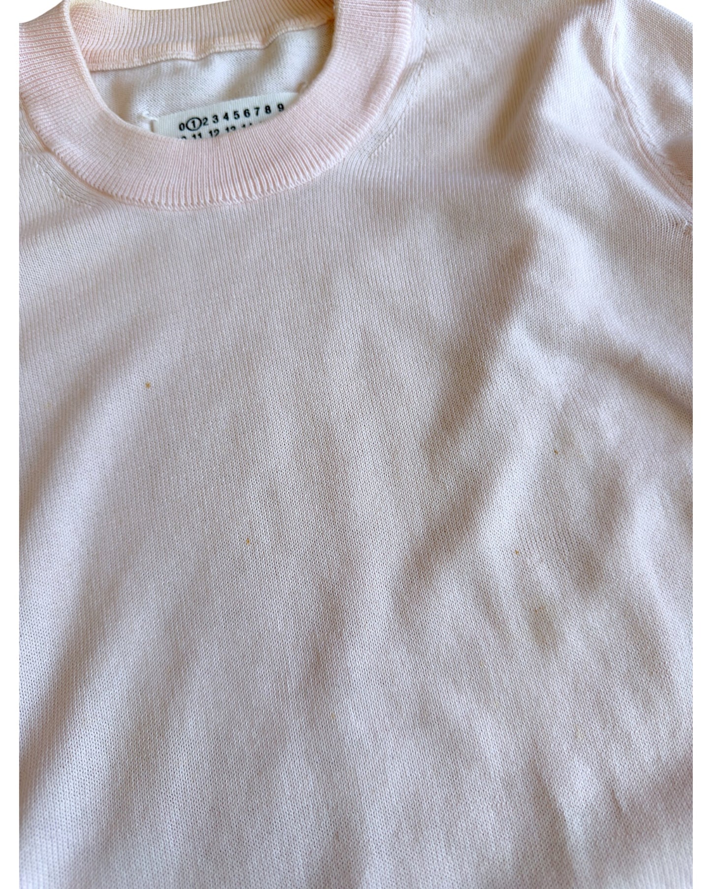Maison Margiela SS14 Reconstructed Ribbing Asymmetric Cotton Knit Sweater