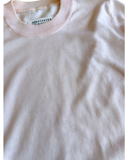 Maison Margiela SS14 Reconstructed Ribbing Asymmetric Cotton Knit Sweater