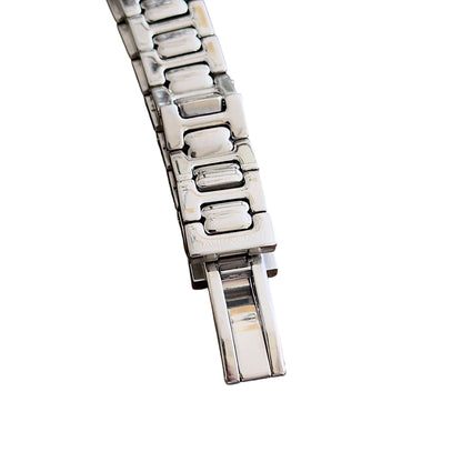 Balenciaga Vintage Blue Dial Square Case Stainless Steel Quartz Watch