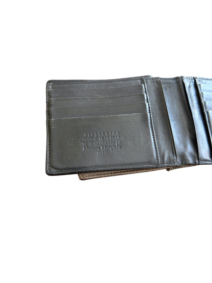 Maison Margiela Zip Coin Pouch Bifold Leather Wallet