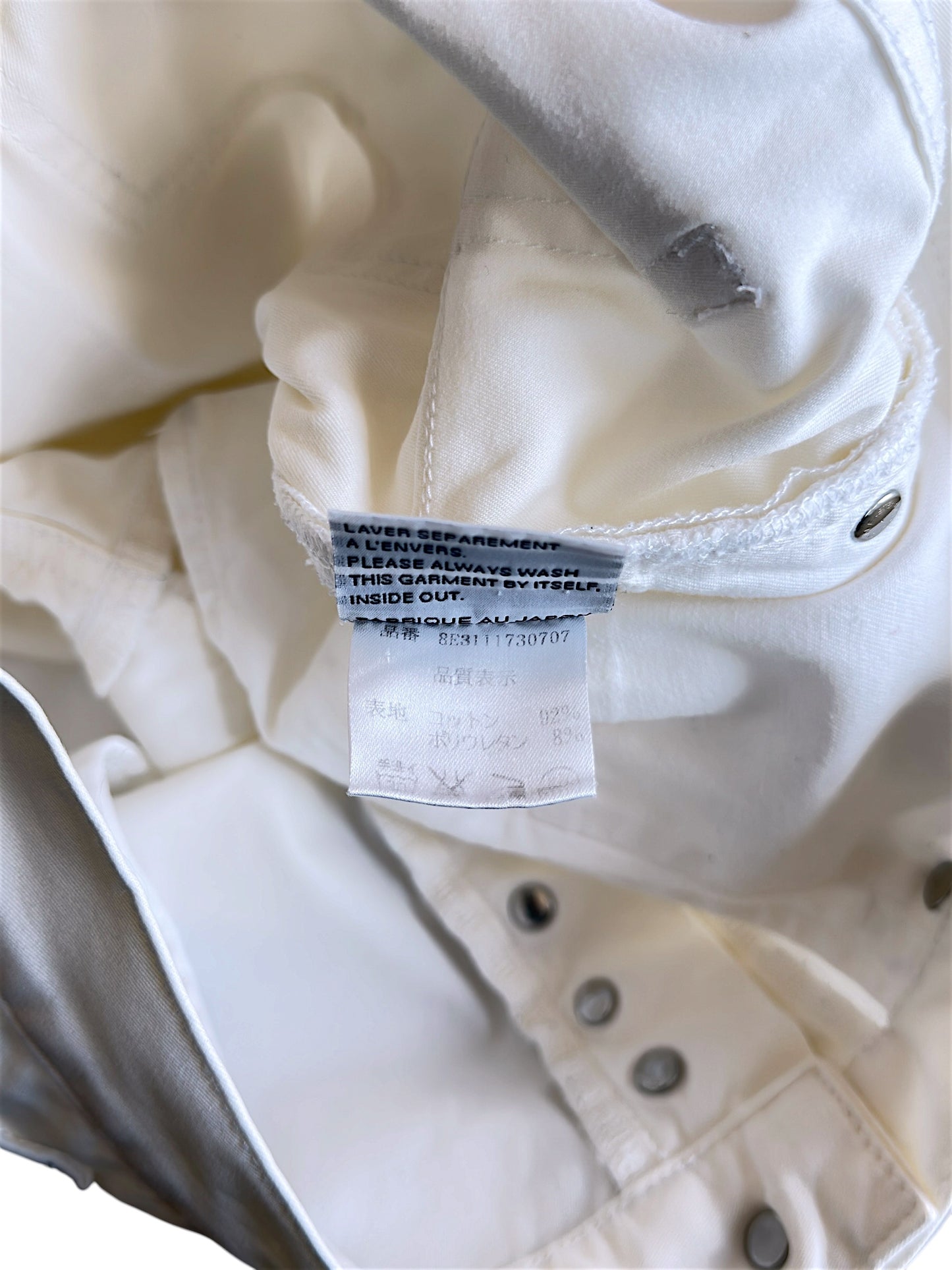 Dior Homme SS08 White Denim Jeans