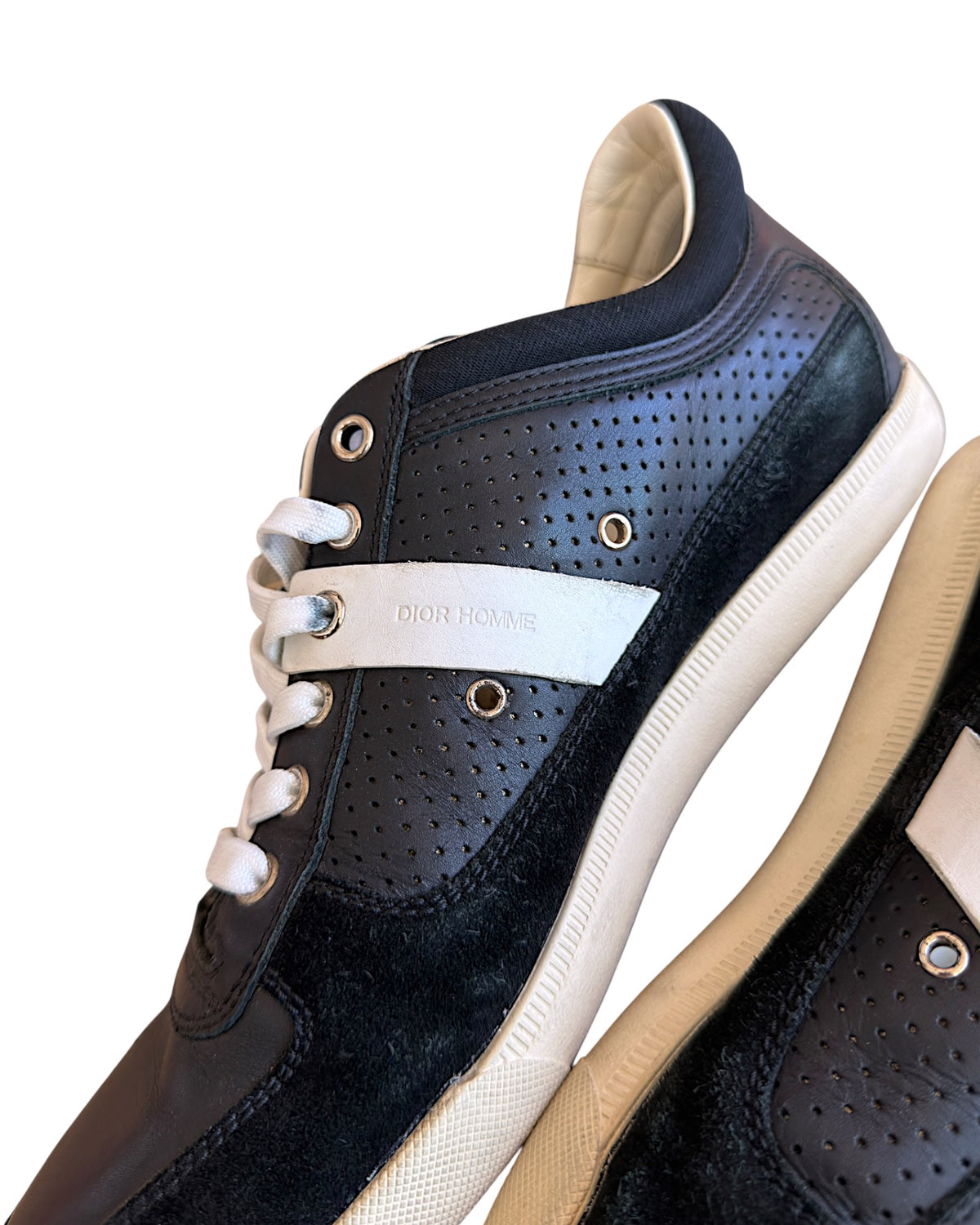 Dior Homme SS13 Suede Panel Leather Sneakers
