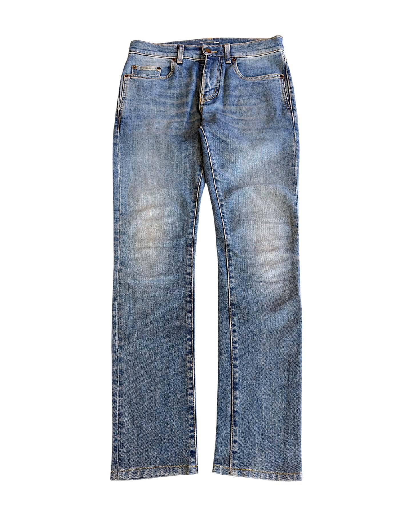 Saint Laurent D21 Light Blue Stone Washed Denim Jeans