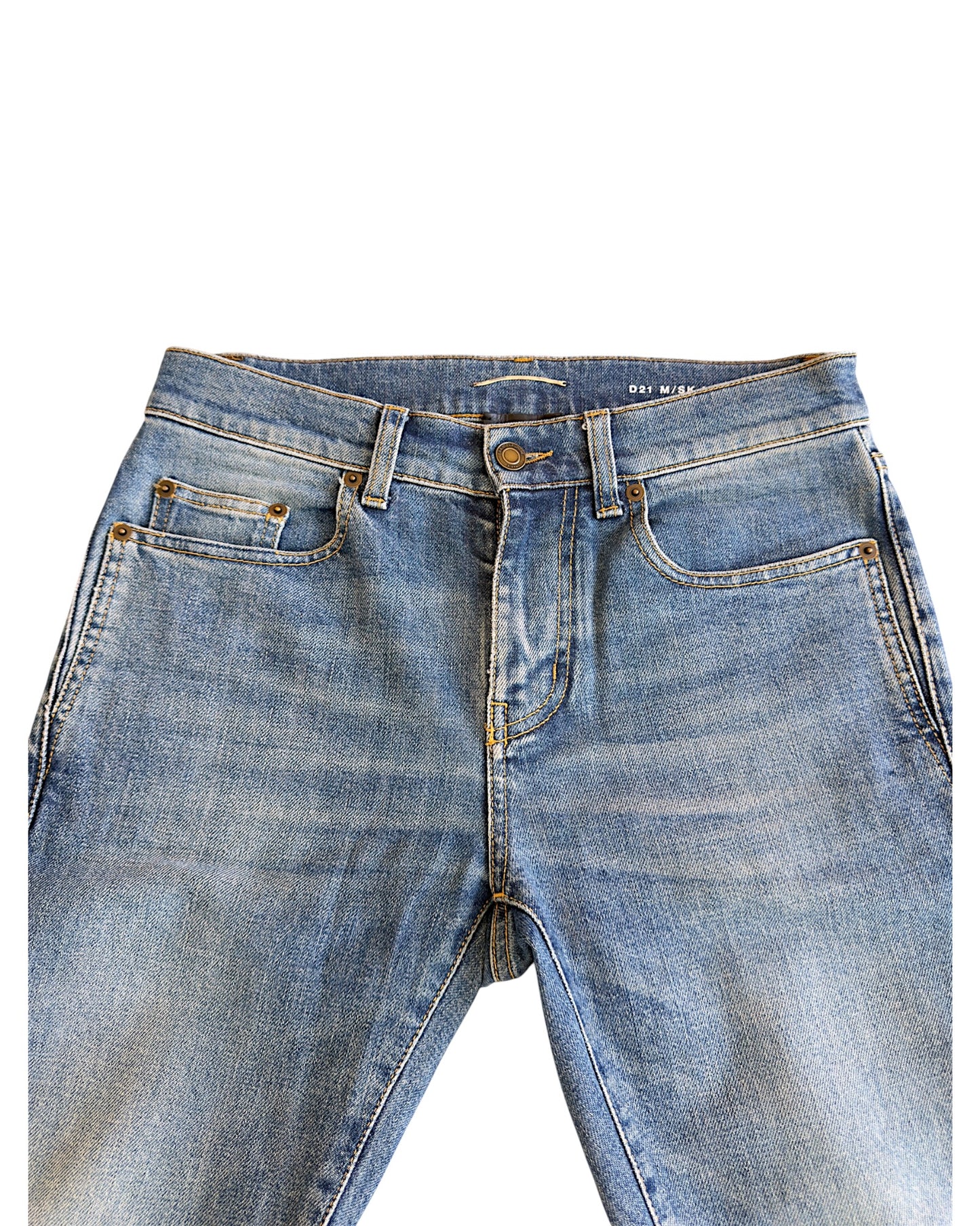 Saint Laurent D21 Light Blue Stone Washed Denim Jeans