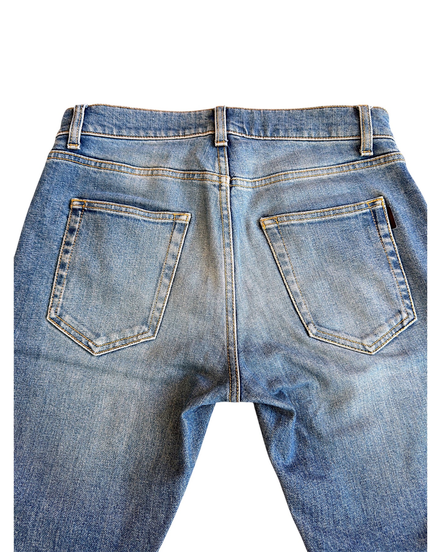 Saint Laurent D21 Light Blue Stone Washed Denim Jeans