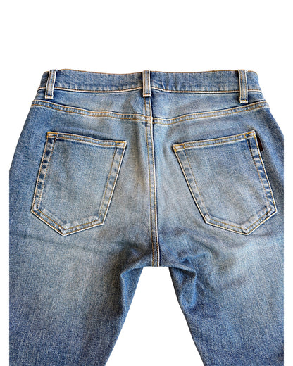 Saint Laurent D21 Light Blue Stone Washed Denim Jeans