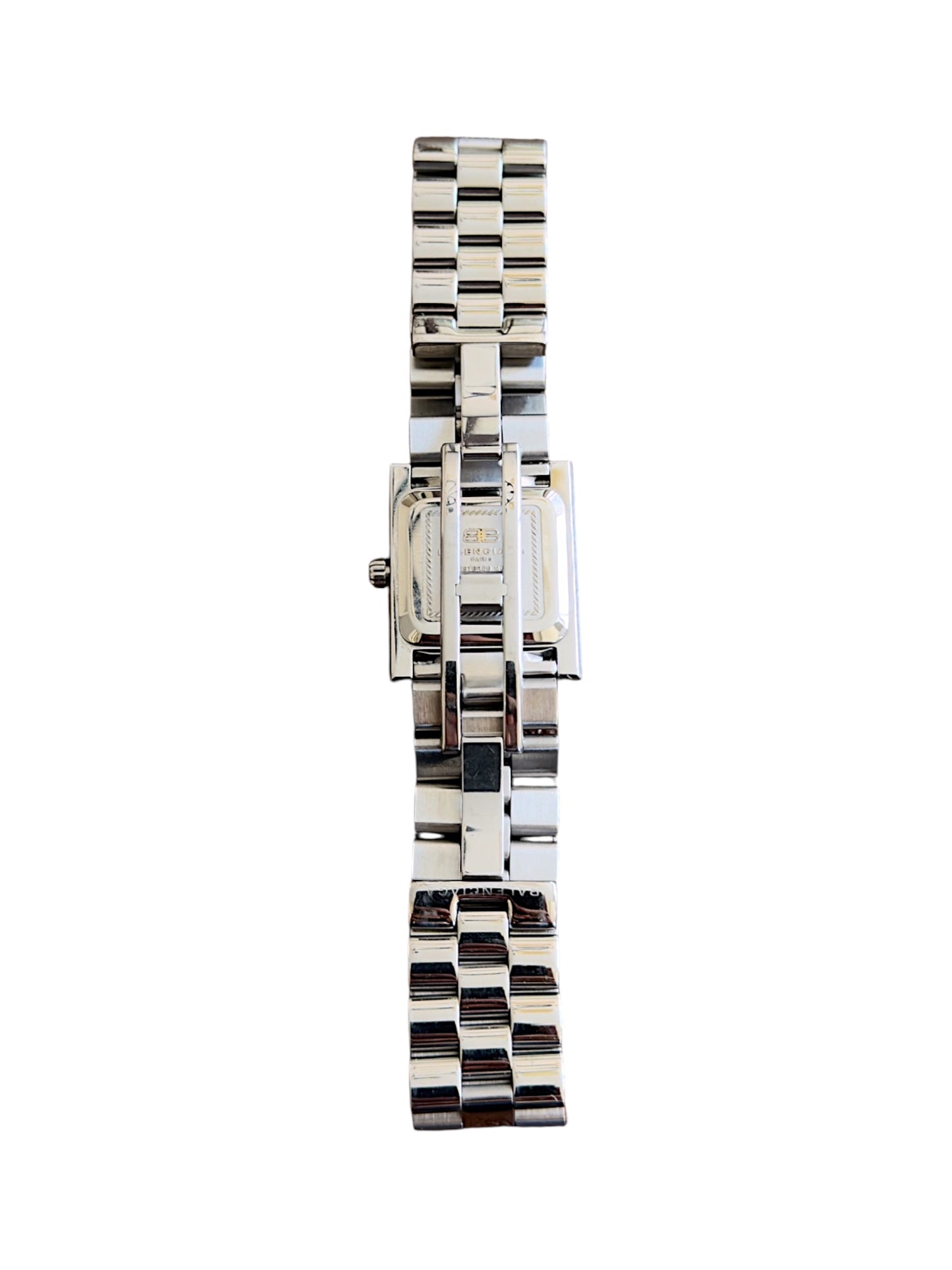 Balenciaga Vintage White Dial Square Case Stainless Steel Quartz Watch