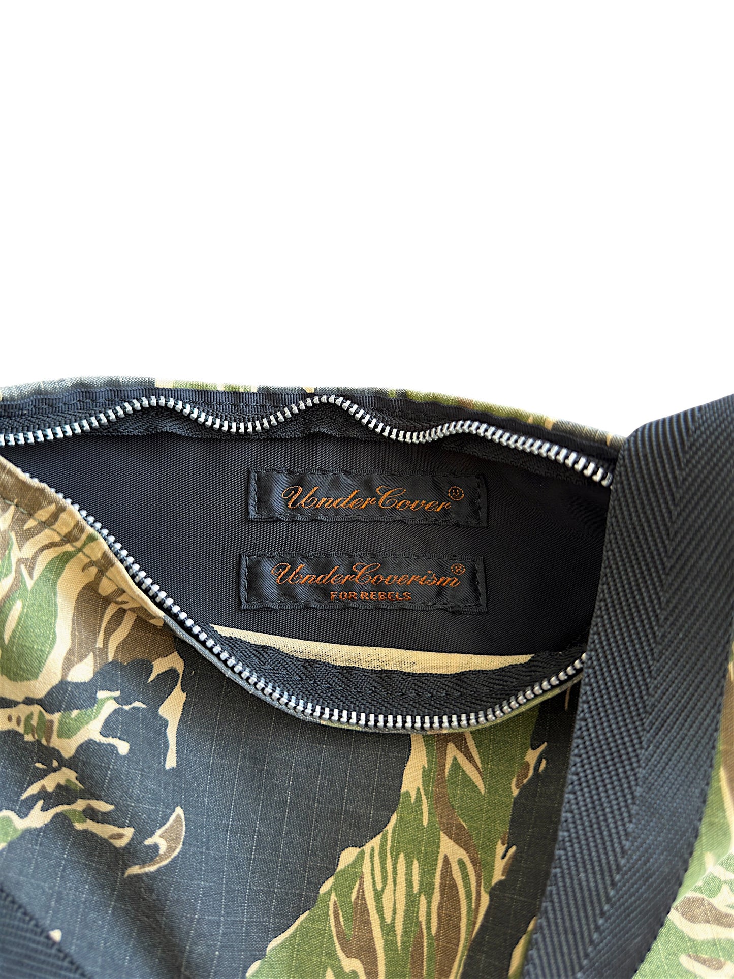 Undercover SS05 "But Beautiful II" Tiger Camo Reconstructed Shoulder Bag