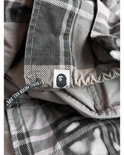 Bape FW09 Multi-Pocket Utility Cargo Plaid Hiker Jacket